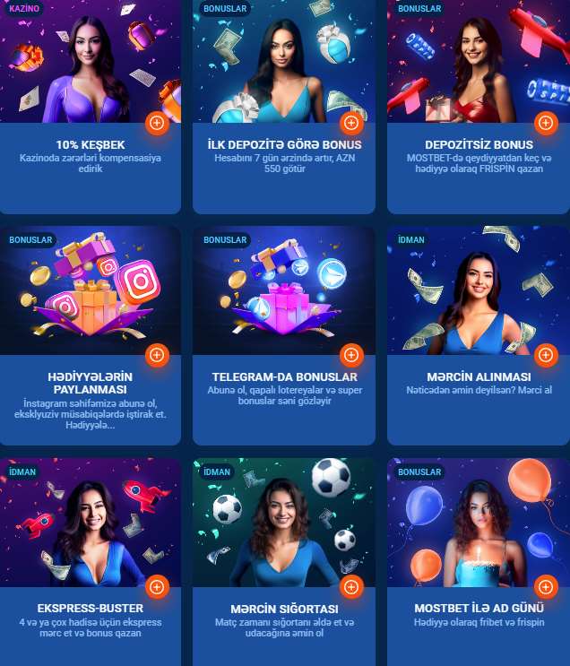 Mostbet bonus təklifləri