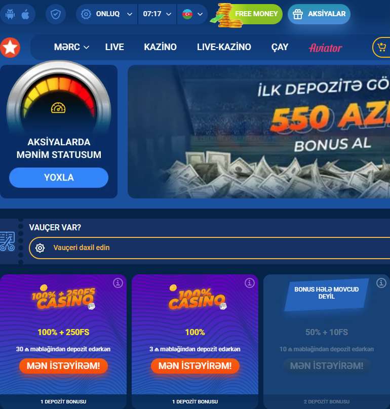 Mostbet bonusla qazanc nümunəsi